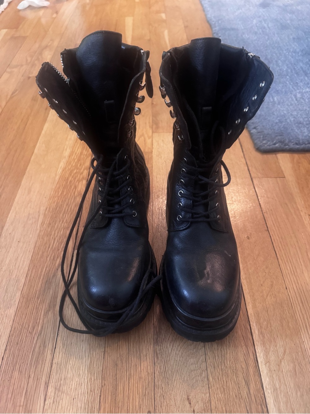 Black Leather Boots